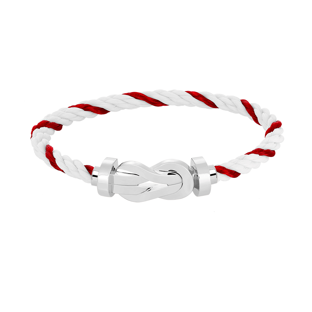 [AuraEcho]CHANCE LARGE 8 FIGURE BUCKLE NO DIAMOND BRACELET SILVER