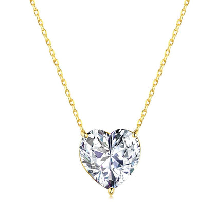 [AuraEcho]6.0 carat Radiant Heart Shape Necklace