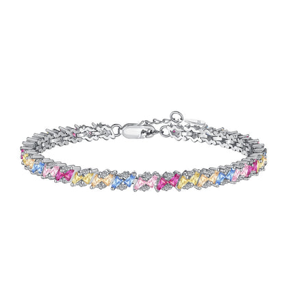[AuraEcho]Ornate Sparkling Multi Cut Party Bracelet