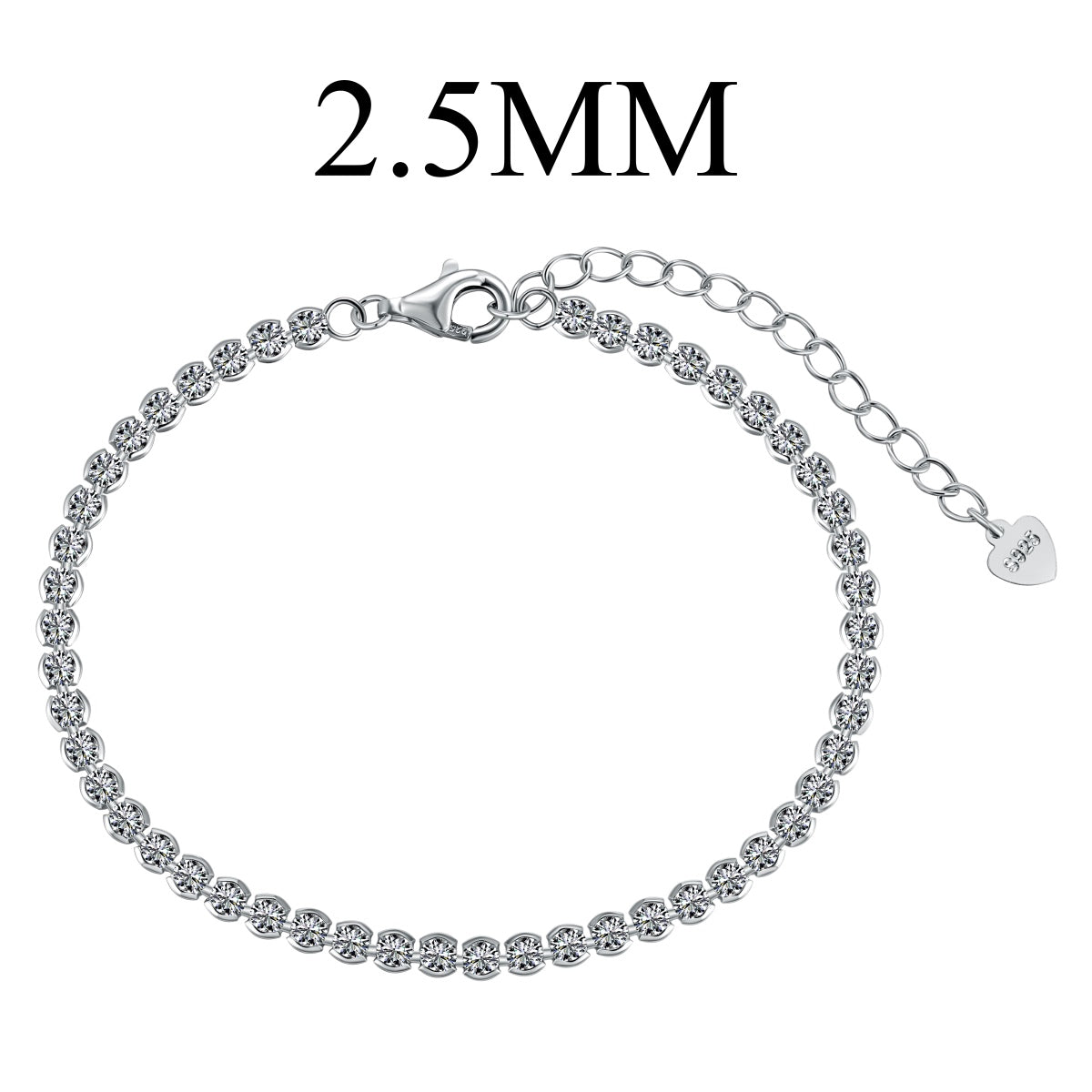 [AuraEcho]Dazzling Sparkling Round Cut Daily Bracelet