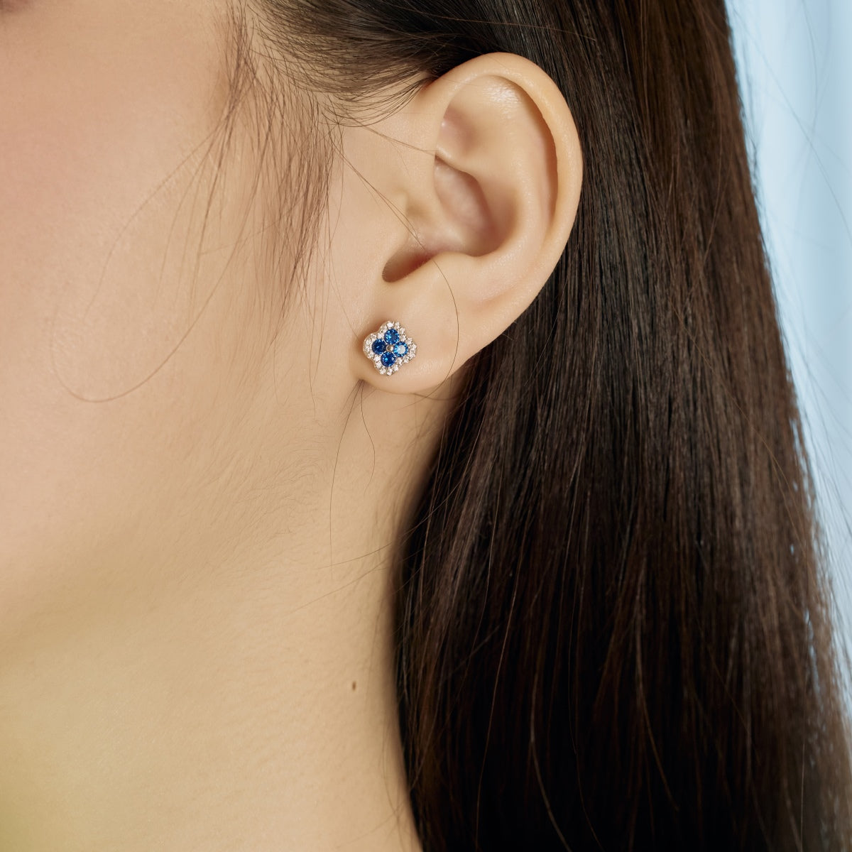 [AuraEcho]Four-Leaf Clover Flower Shaped Earrings