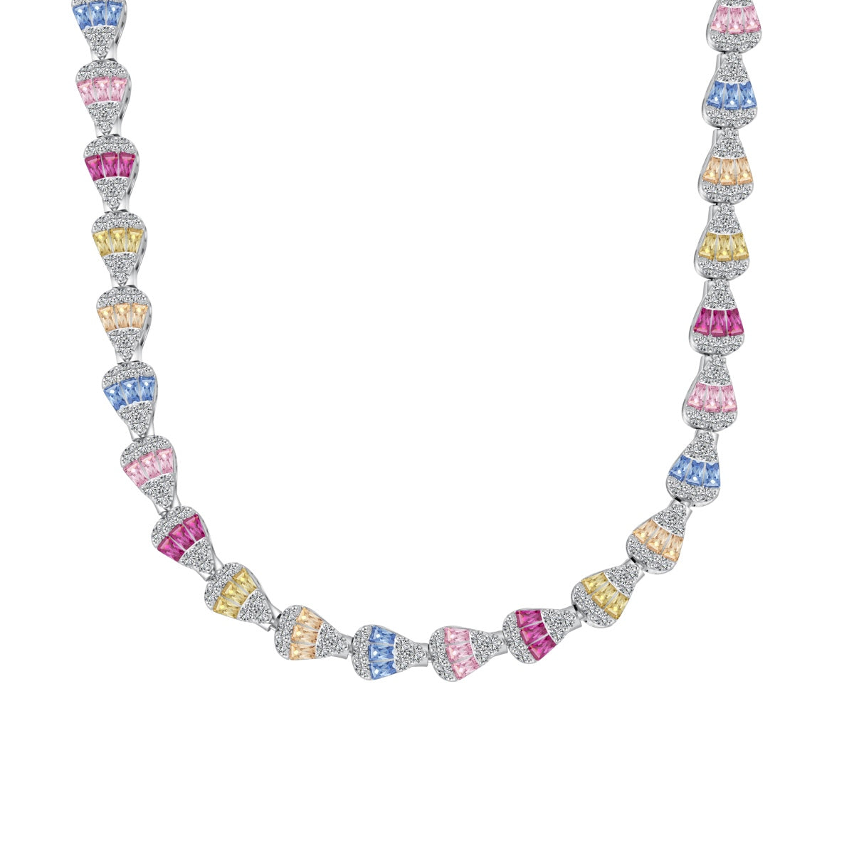 [AuraEcho]Radiant Colorful Rainbow Necklace