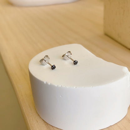 [AuraEcho]Delicate Solitaire Earrings