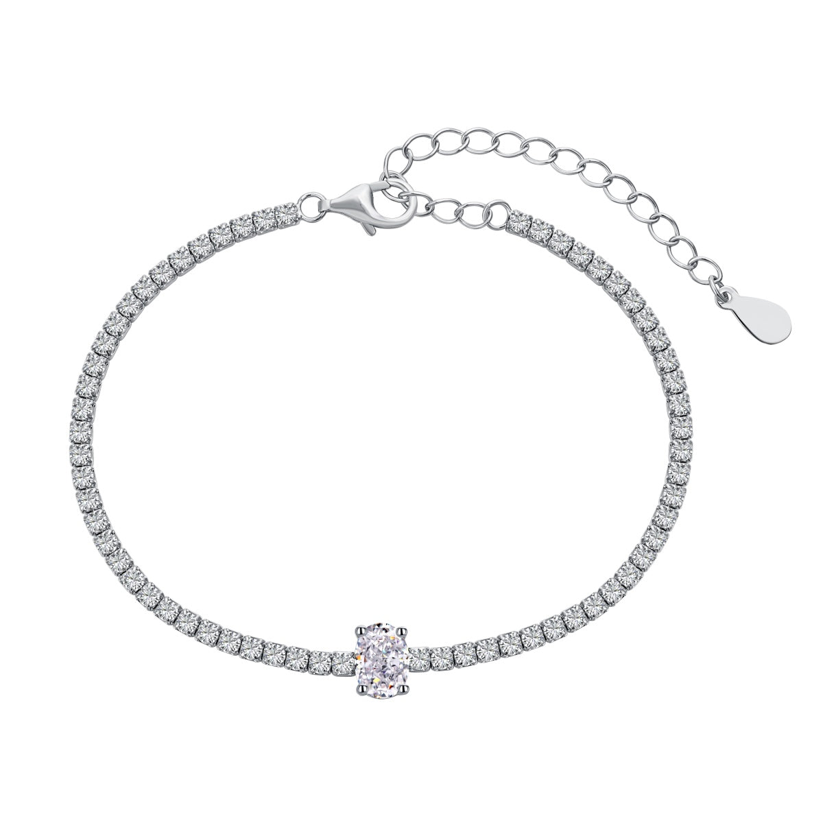 [AuraEcho]0.75 Carat Exquisite Oval Cut Daily Bracelet
