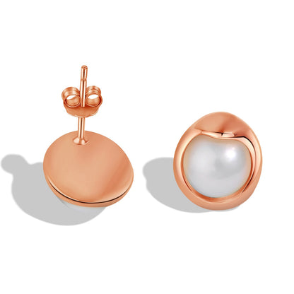 [AuraEcho]Dainty Bread Pearl Earrings