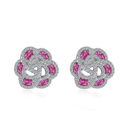 [AuraEcho]Exquisite Flower Shape Daily Earrings