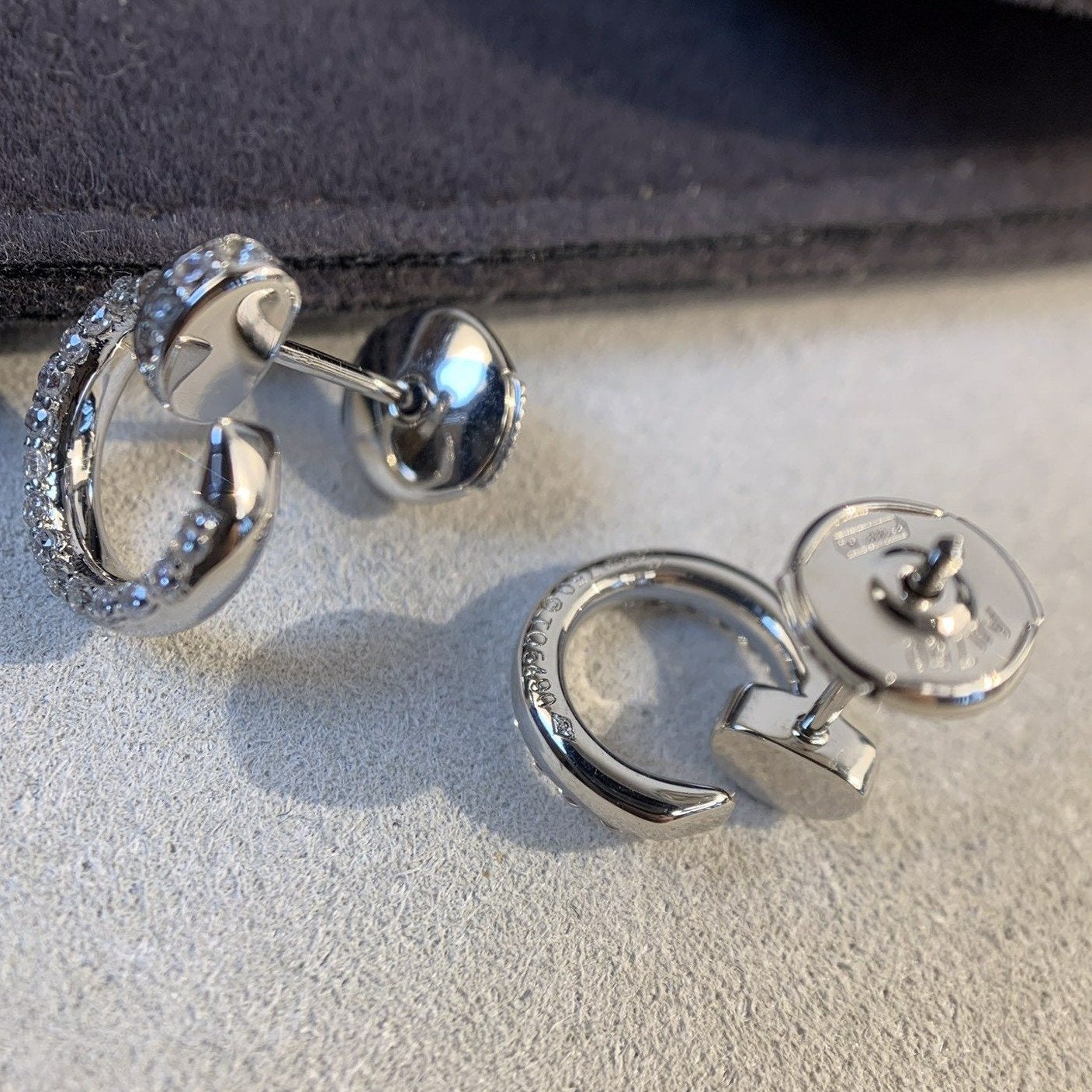 [AuraEcho]JUSTE EARRINGS SILVER DIAMONDS