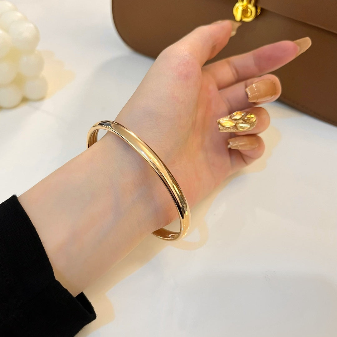 [AuraEcho]PANTHERE GOLD DIAMOND OPEN BRACELET