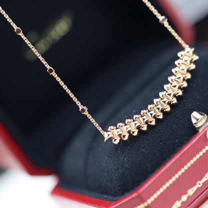 [AuraEcho]CLASH PINK GOLD NECKLACE