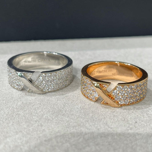 [AuraEcho]LIENS EVIDENCE  DIAMOND PAVED RING