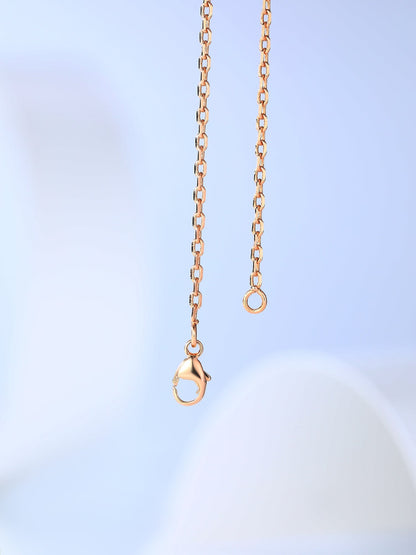 [AuraEcho]H CAGE PINK GOLD NECKLACE