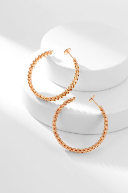 [AuraEcho]CLASH HOOP EARRINGS