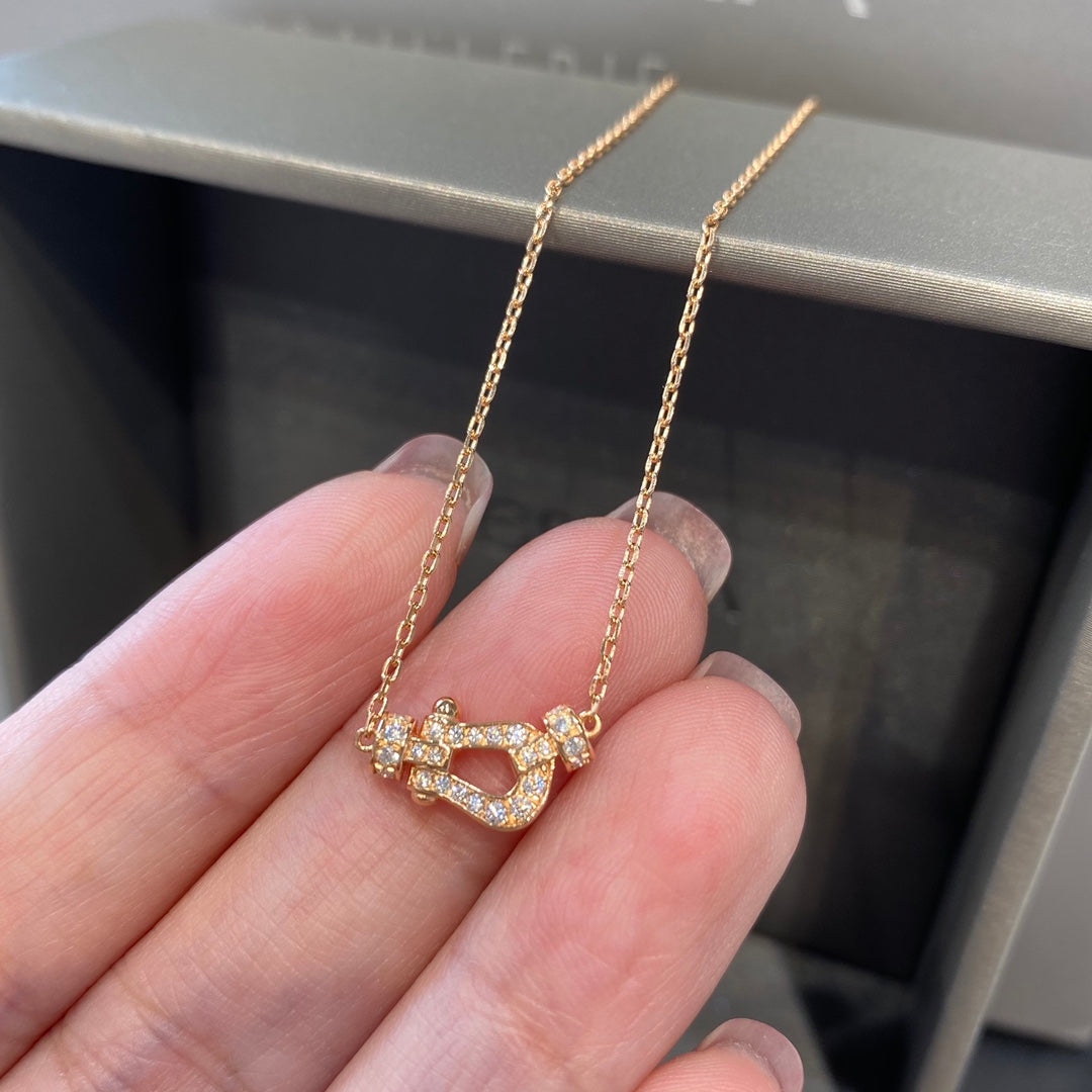 [AuraEcho]FORCE 10 DIAMOND PINK GOLD NECKLACE MINI MODEL
