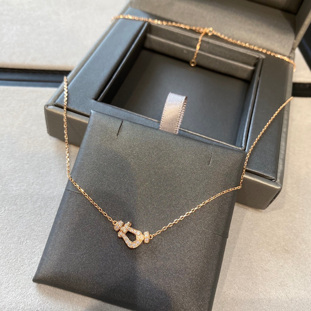 [AuraEcho]FORCE 10 DIAMOND PINK GOLD NECKLACE MINI MODEL