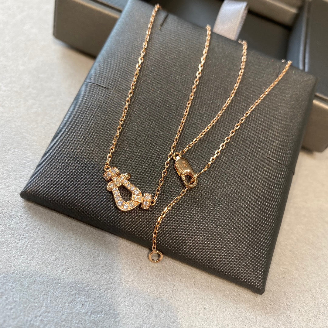 [AuraEcho]FORCE 10 DIAMOND PINK GOLD NECKLACE MINI MODEL