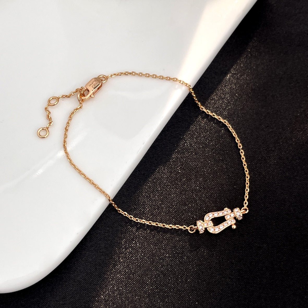 [AuraEcho]FORCE 10 FULL DIAMOND BUCKLE CHAIN LINK MINI MODEL