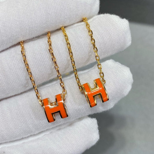 [AuraEcho]MINI POP H NECKLACE