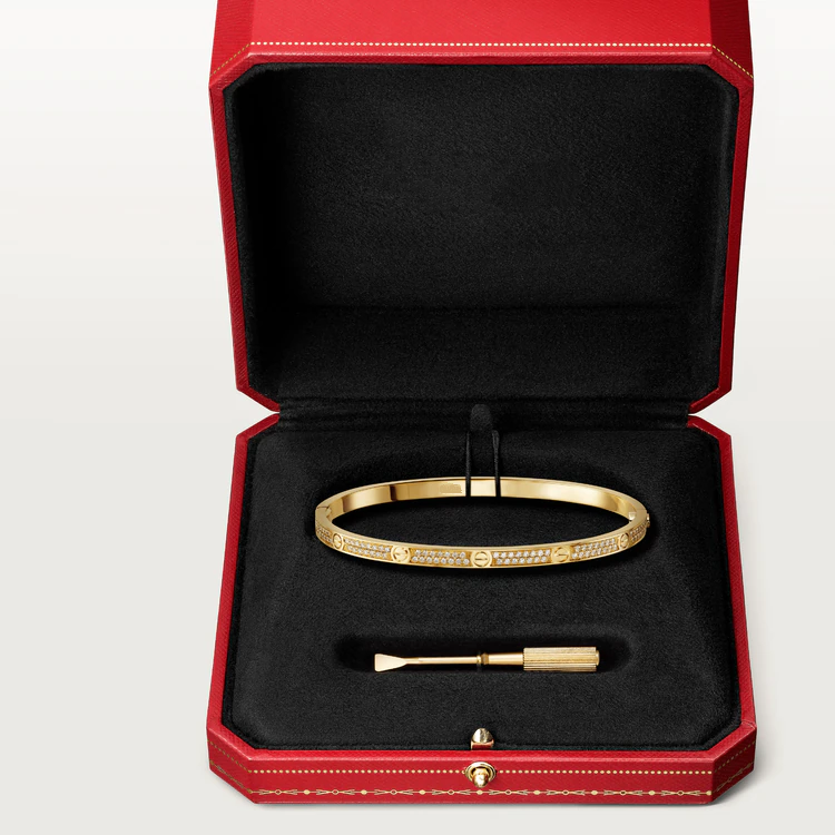 [AuraEcho]LOVE BRACELET 3.65MM DIAMOND-PAVED