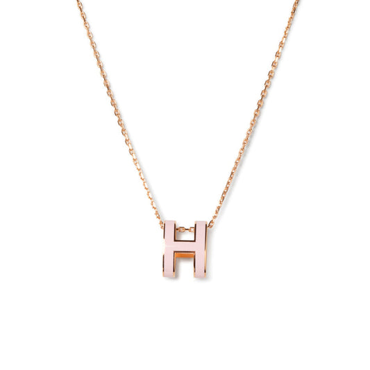 [AuraEcho]POP H PEDANT PINK GOLD