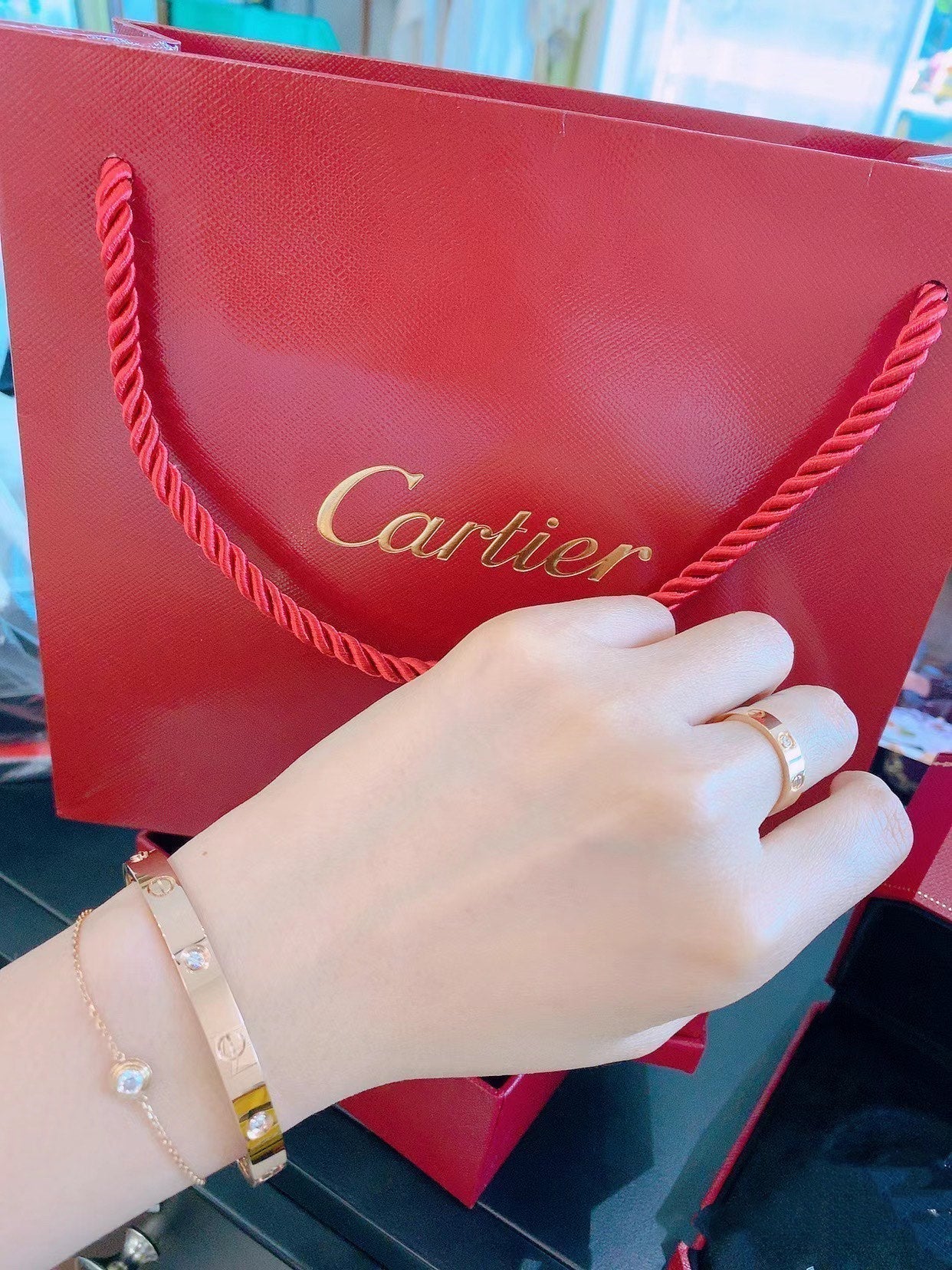 [AuraEcho]DAMOUR DIAMOND LINK BRACELET