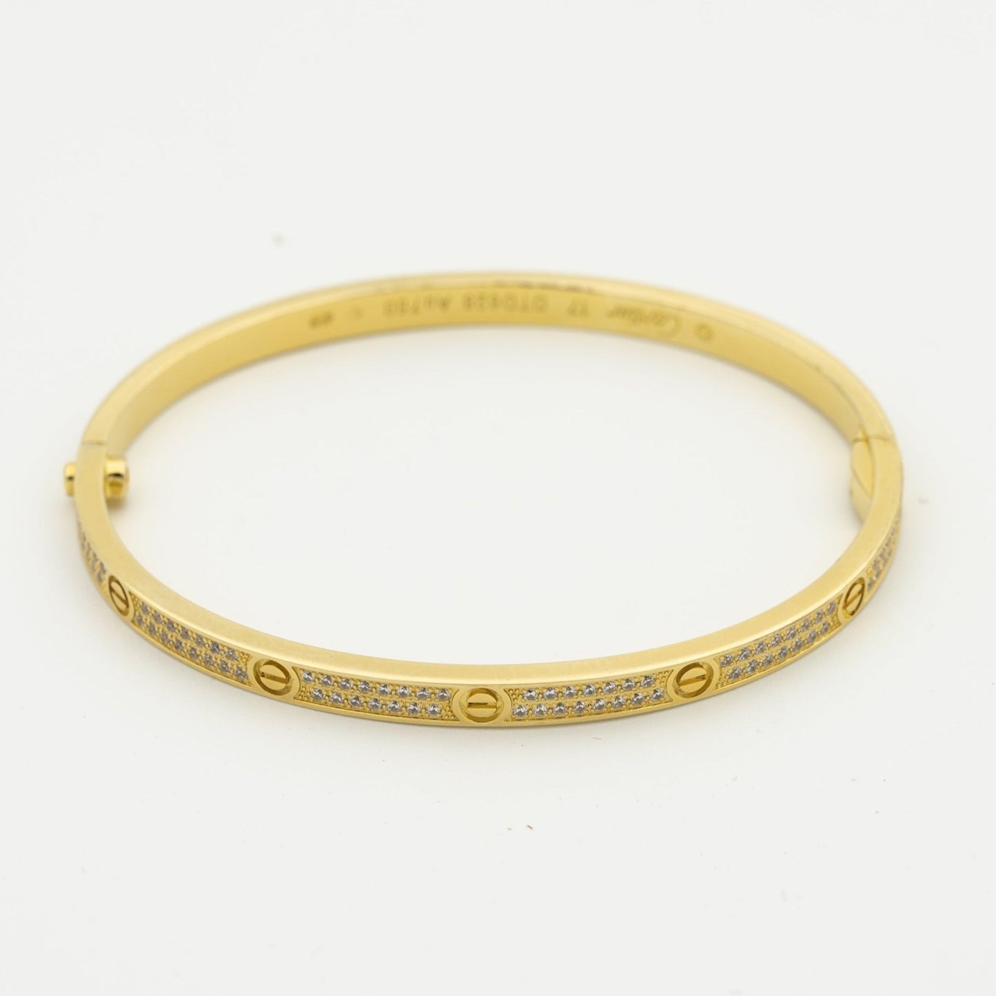 [AuraEcho]LOVE BRACELET 3.65MM DIAMOND-PAVED