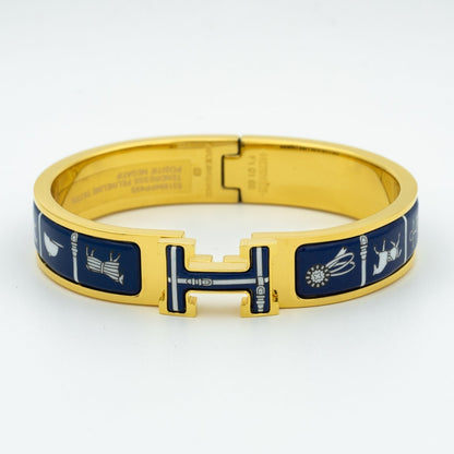 [AuraEcho]H BRACELET BLUE CERAMIC