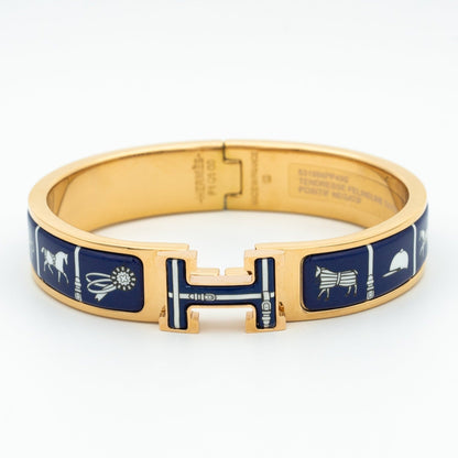[AuraEcho]H BRACELET BLUE CERAMIC