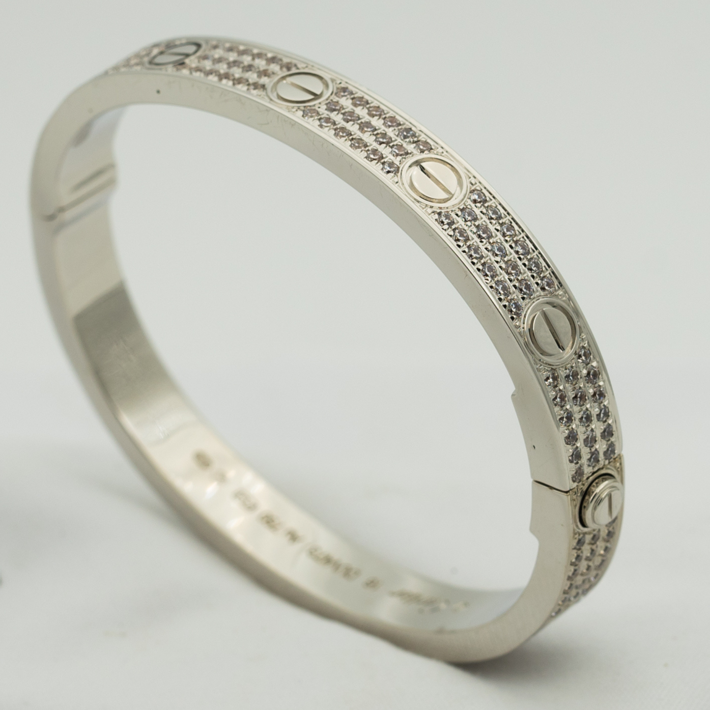 [AuraEcho]LOVE BRACELET 6.1MM DIAMOND-PAVED