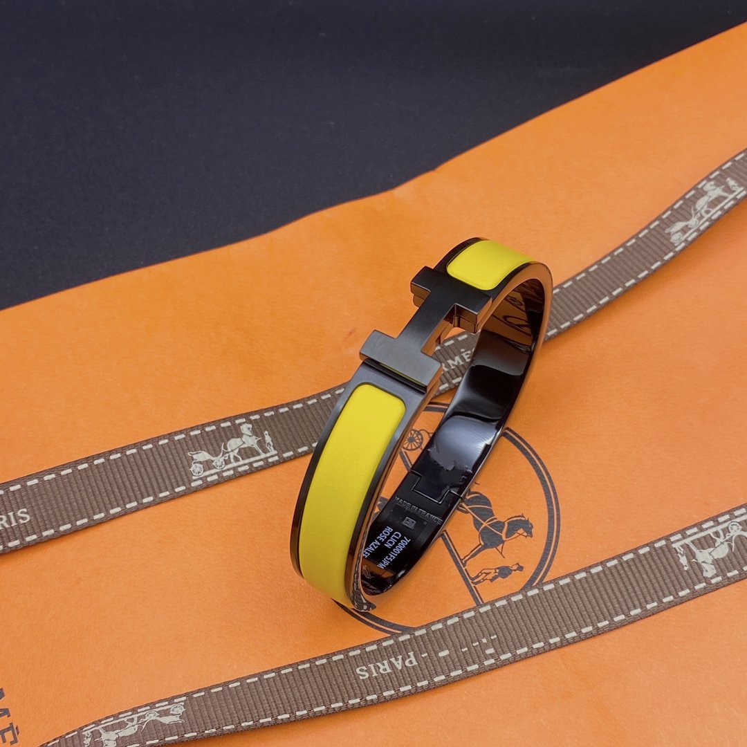 [AuraEcho]CLIC HM SO BLACK YELLOW BRACELET
