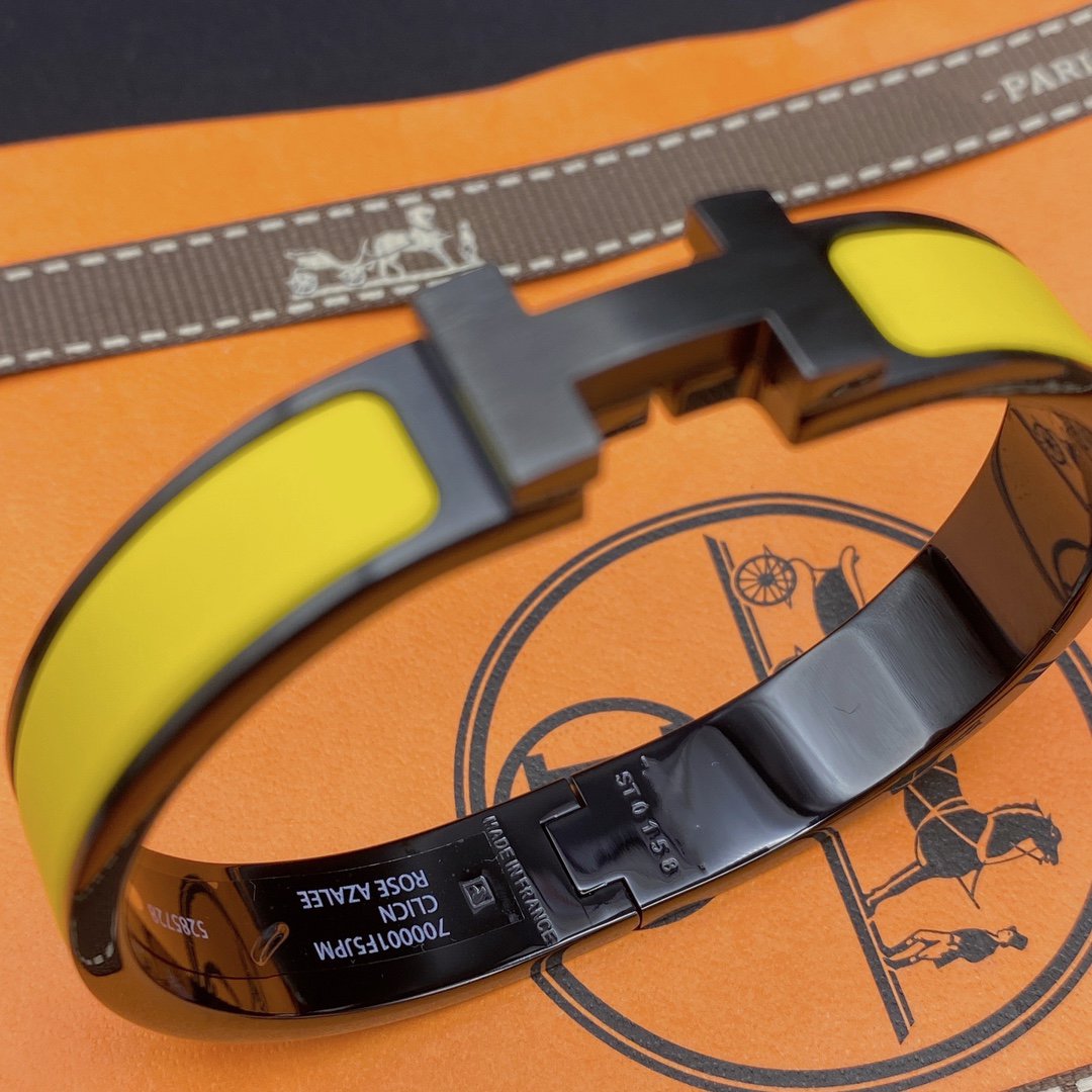 [AuraEcho]CLIC HM SO BLACK YELLOW BRACELET