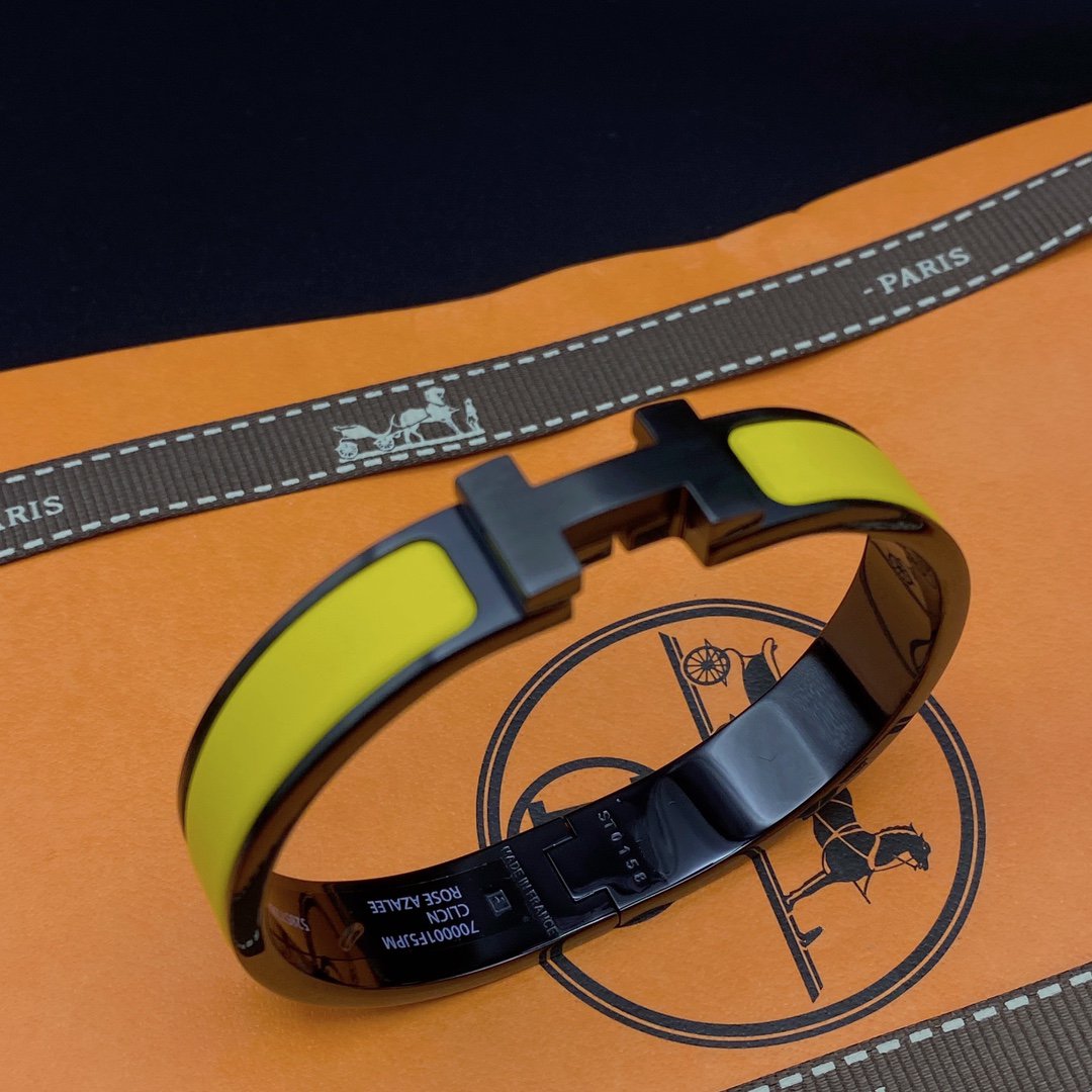 [AuraEcho]CLIC HM SO BLACK YELLOW BRACELET