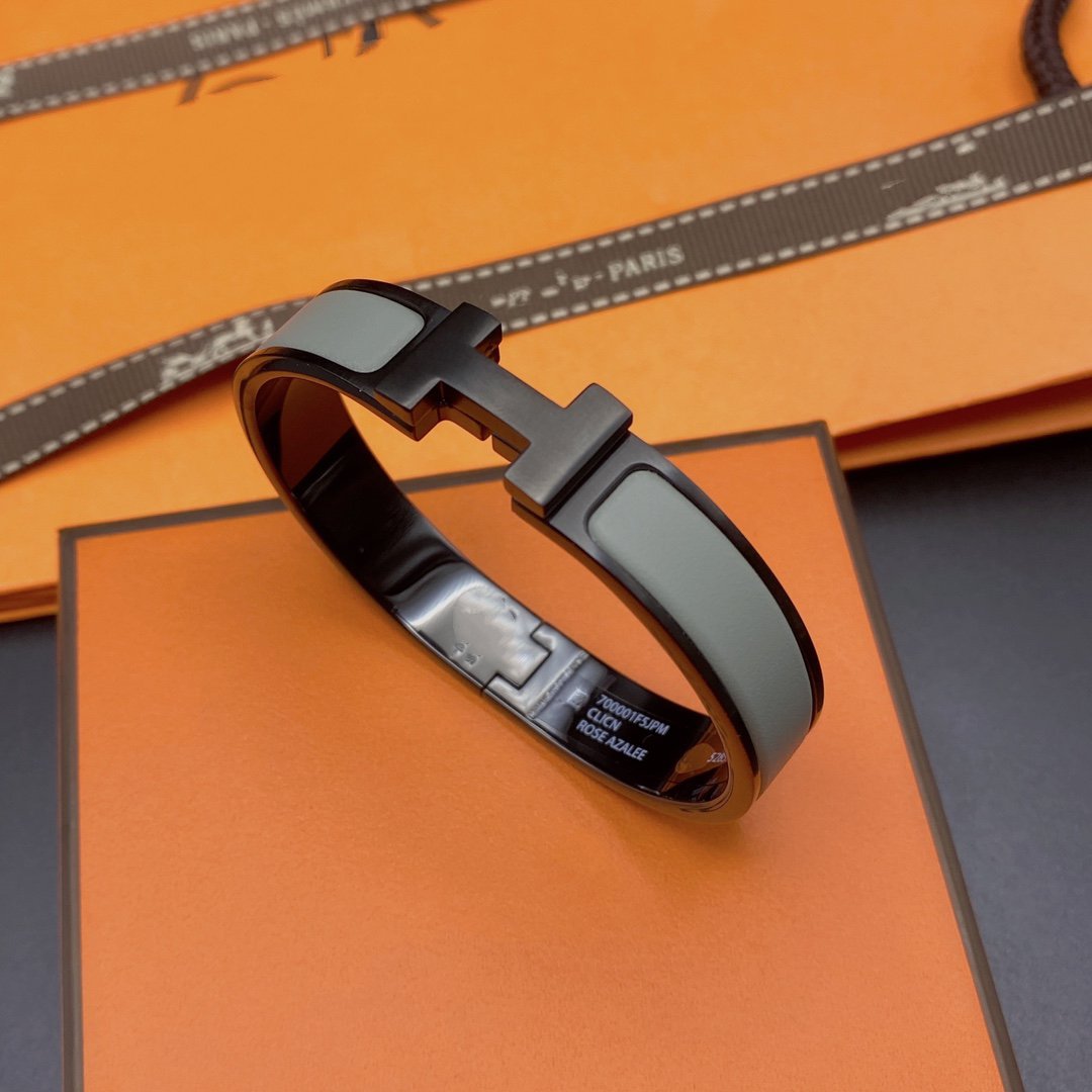 [AuraEcho]CLIC HM SO BLACK GREY BRACELET