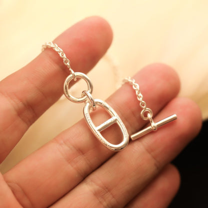[AuraEcho]HM CHAINE D'ANCRE PENDANT NECKLACE STERLING SILVER