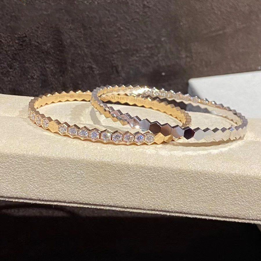[AuraEcho]BEE LOVE GOLD BRACELET FULL DIAMOND